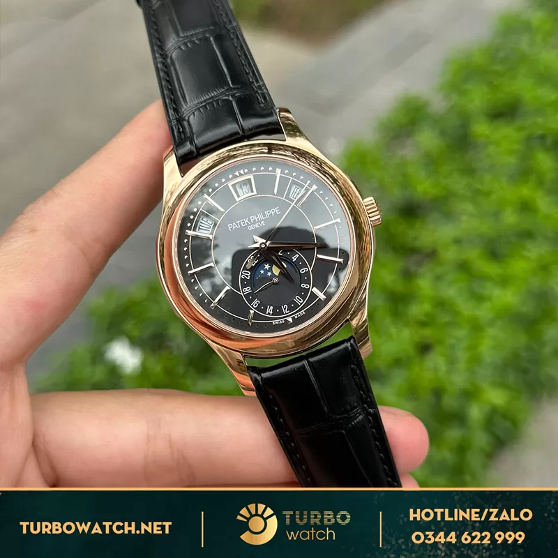 Patek philippe fake 5205r mặt đen
