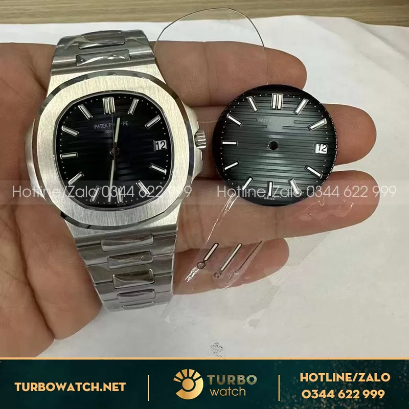 Patek philippe nautilus 5711 tinh chỉnh màu mặt ,lịch ,dây siêu nét