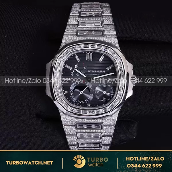 Patek philippe nautilus 5712 custom full diamond