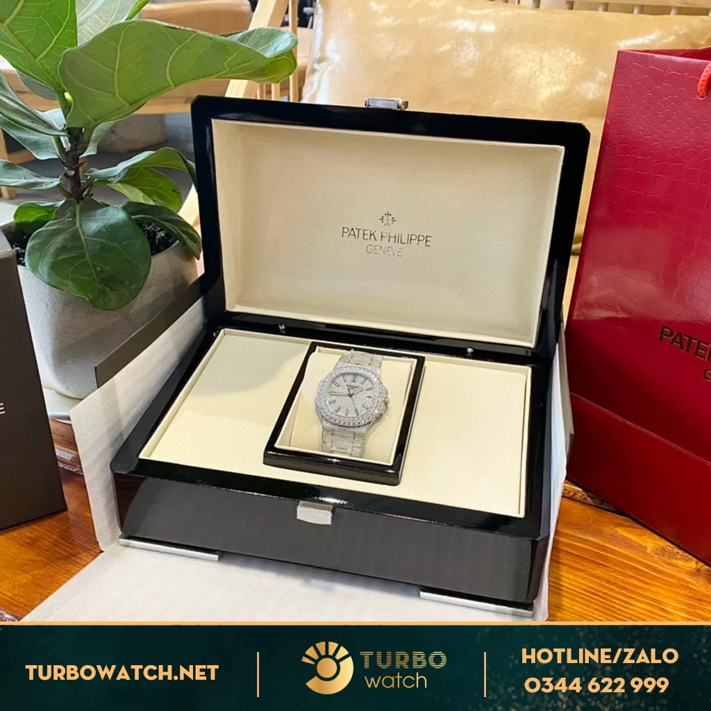 Patek philippe nautilus 5719 full diamond fake