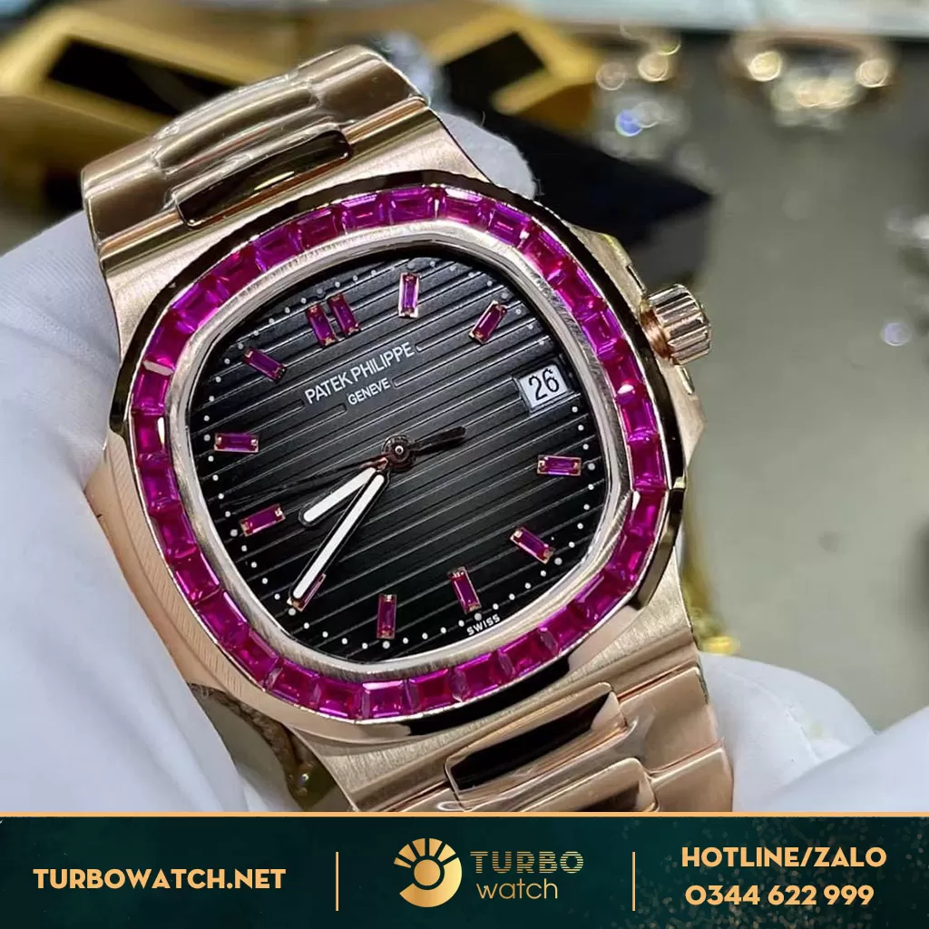 PATEK PHILIPPE NAUTILUS 5723/112R-001 ROSE GOLD 18K RUBY DIAMONDS
