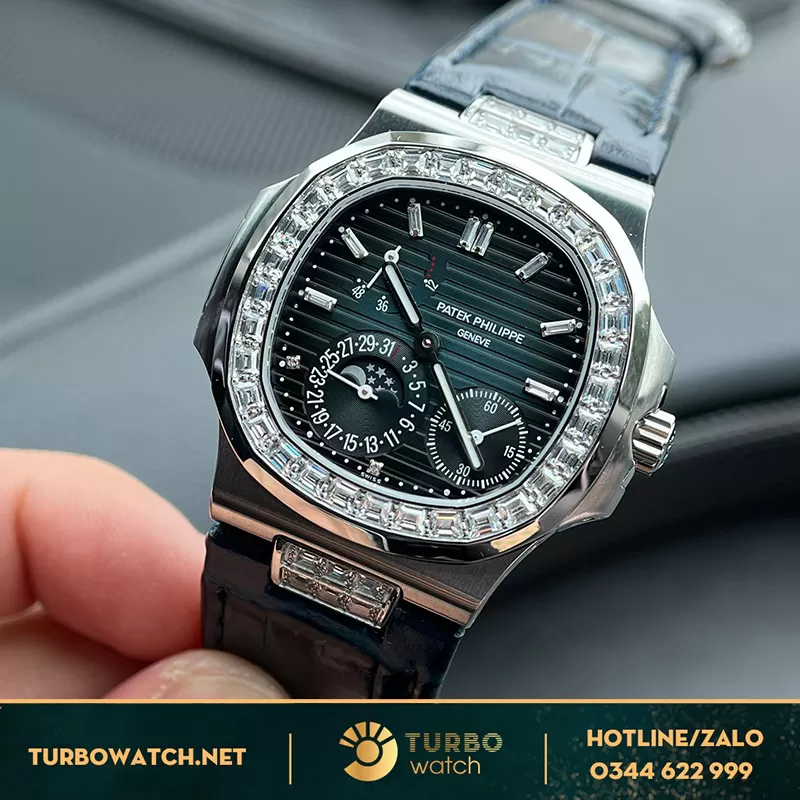 Patek philippe nautilus 5724 fake GR factory tặng 2 dây đi kèm