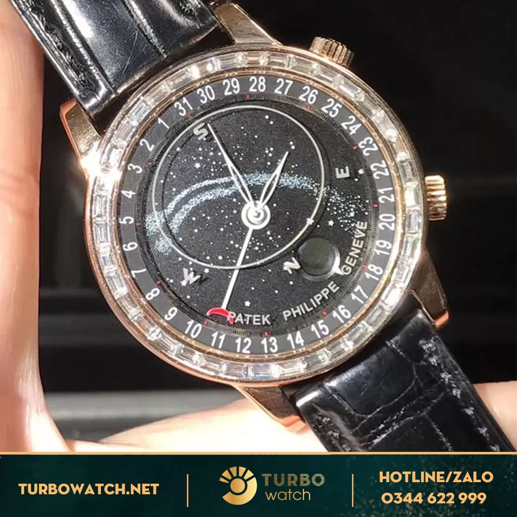 PATEK PHILIPPE SKY MOON 6104R VÀNG KHỐI 18K KIM CƯƠNG THIÊN NHIÊN CHẾ TÁC