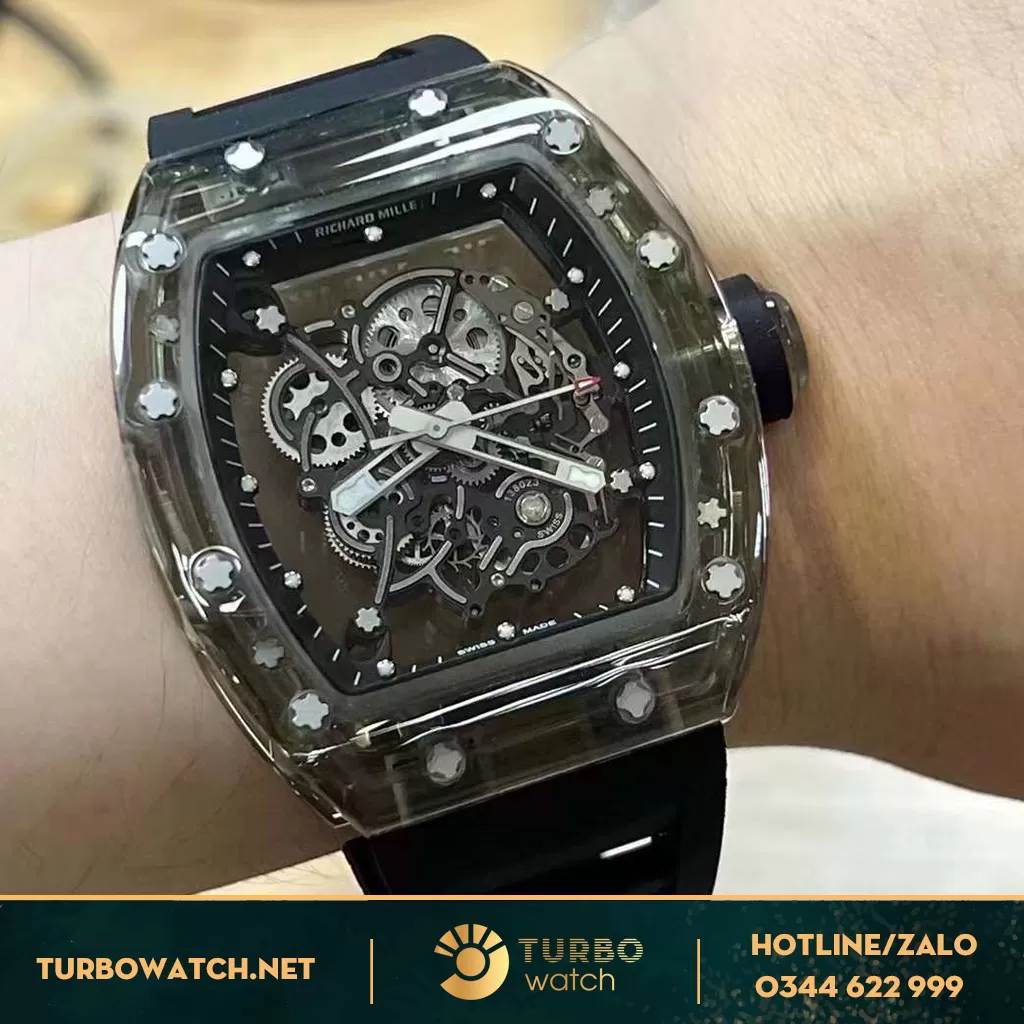 Richard mille 055 tinh chỉnh vỏ saphire xám