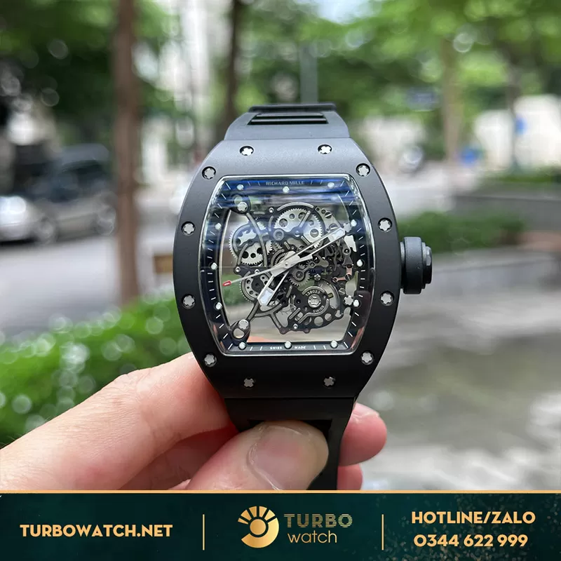 Richard mille fake RM 055 góc 4h chạy chuẩn auth