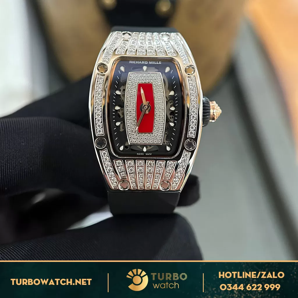 Richard Mille Lady Replica RM 007 AF PG Chế tác kim cương Moissanite 