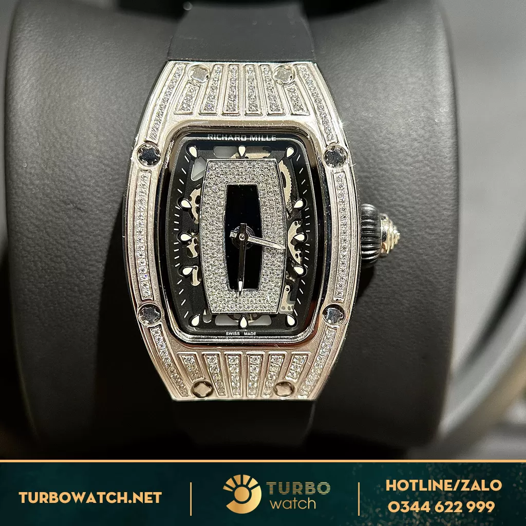 Richard Mille Lady RM 007 Siêu Cấp AF PG Chế tác kim cương Moissanite 