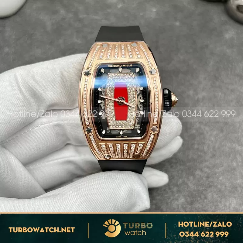 Richard mille nữ chế tác vàng 18k kim thiên nhiên