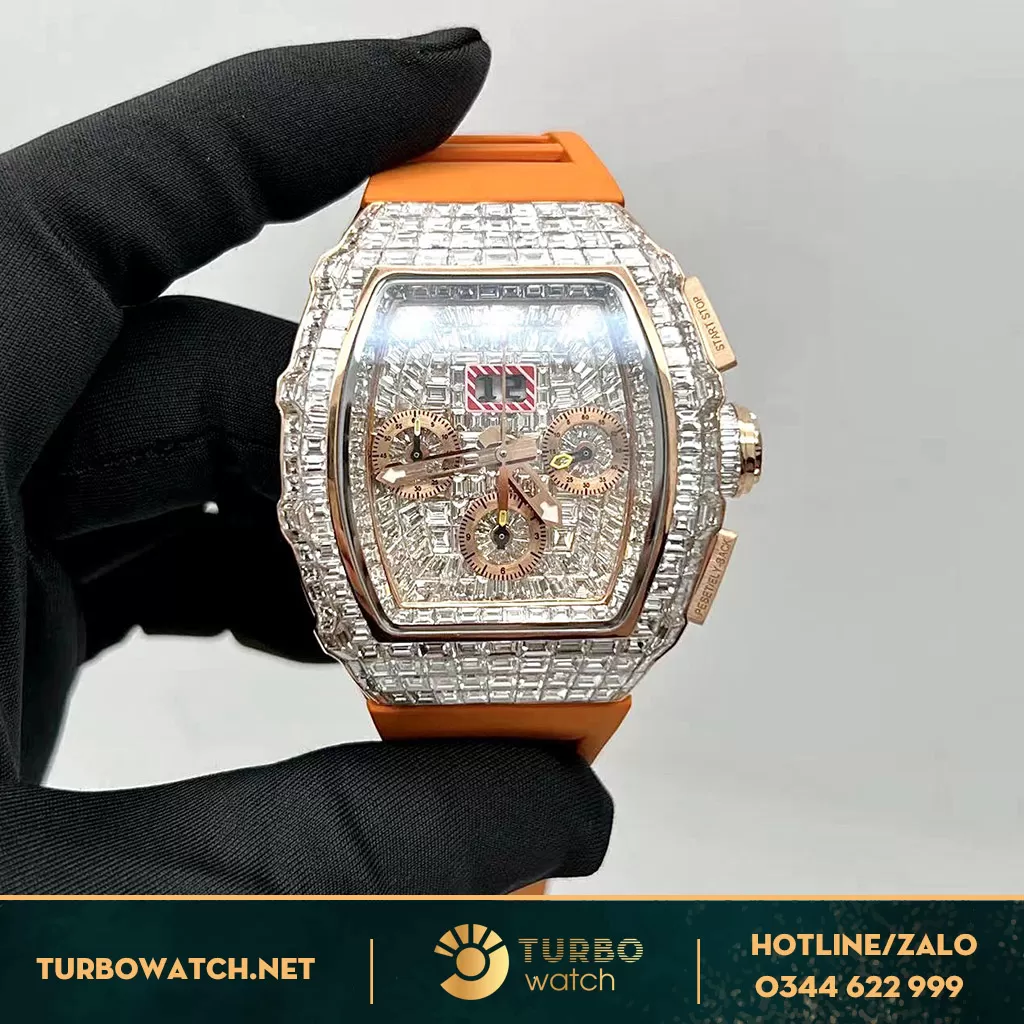 Richard Mille RM 11-03 Rose Gold 18K Diamods Bagutte 
