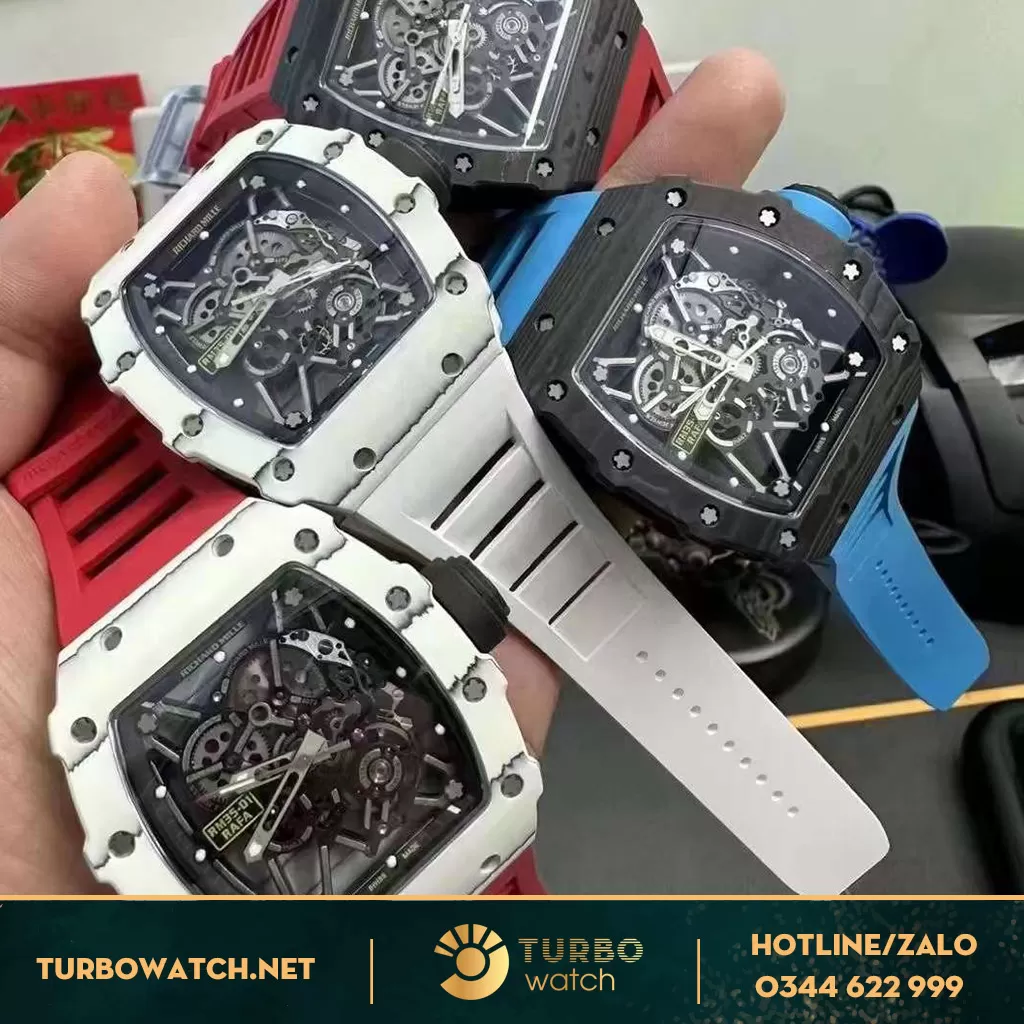 Richard Mille RM 35-01 RED Carbon Bản Tinh Chỉnh mặt ,Máy 