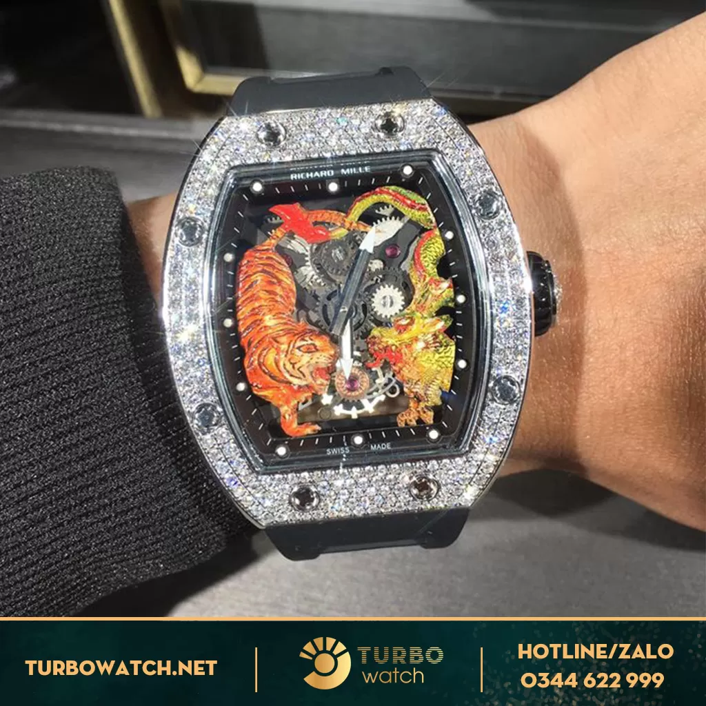 RICHARD MILLE RM 51-01 Tourbillon chế tác vàng khối 18k kim thiên nhiên