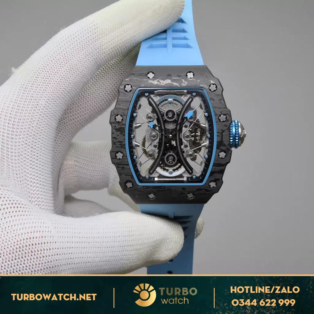 Richard Mille RM 53-01 Rep 1 1 Blue Carbon Tpt Skull