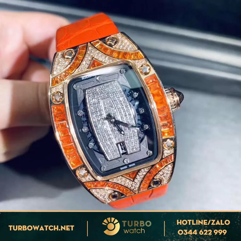 Richard Mille RM007 Chế Tác Vàng Khối 18K Kim Cương Thiên Nhiên 