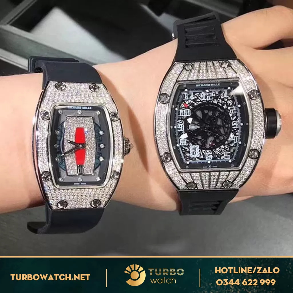 Richchard Mille Vàng Khối 18k Kim Cương Thiên Nhiên