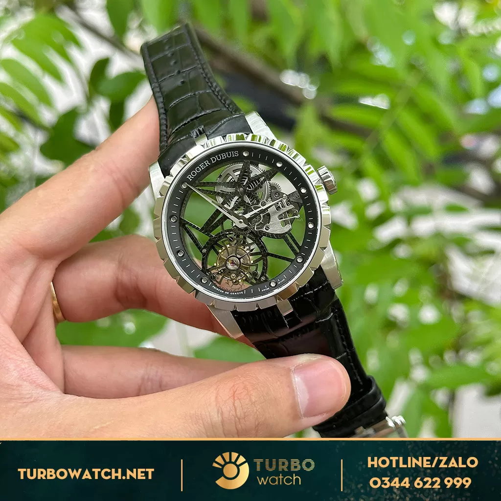 Roger dubuis tourbillon mặt skelaton replica