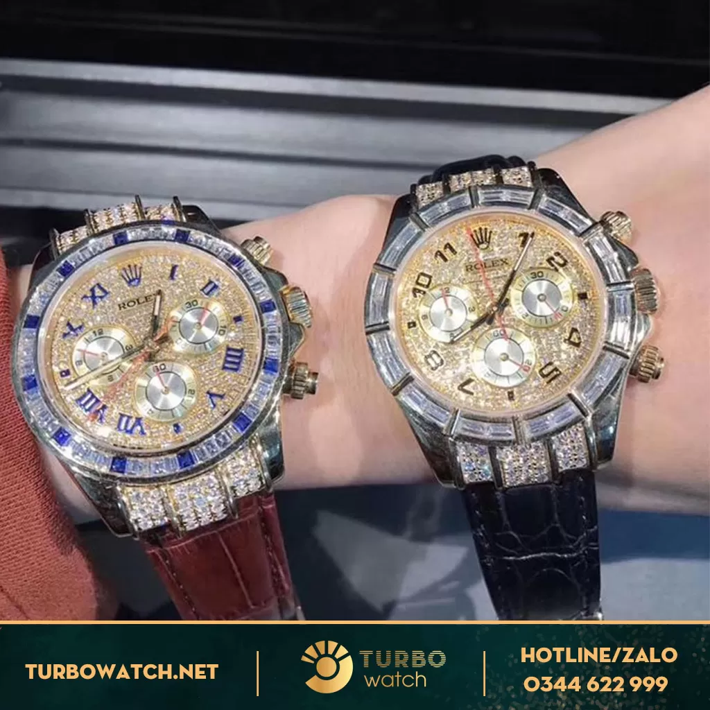 Rolex Chế Tác Vàng Khối Kim Cương Thiên Nhiên