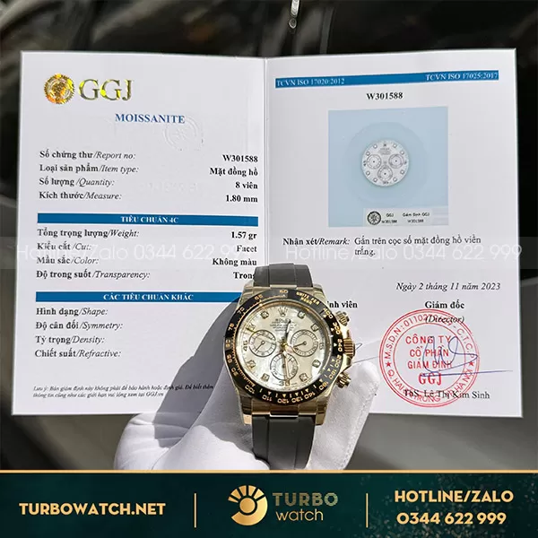 Rolex cosmograph daytona 116518ln mặt xà cừ MOP tinh chỉnh 