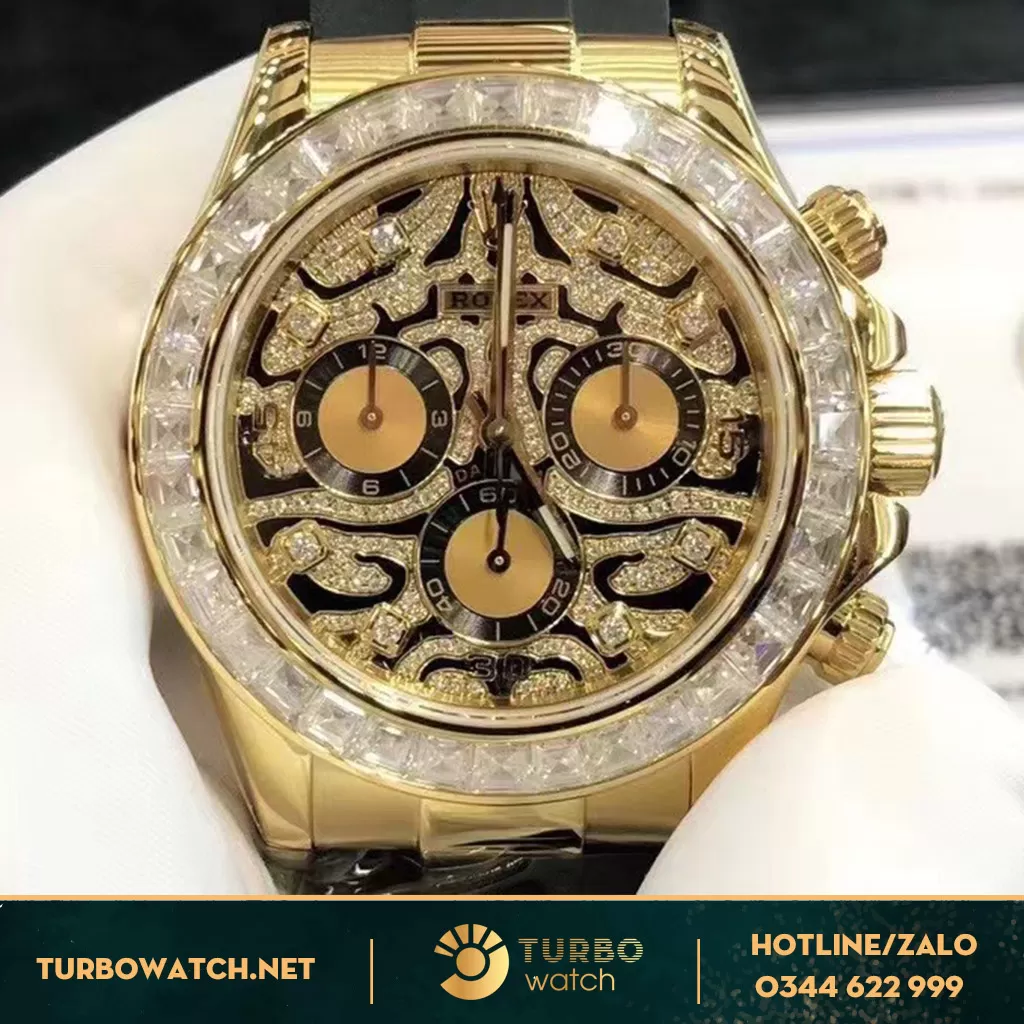Rolex Cosmograph Daytona 116588TBR Eye Of Tiger Rep 1:1 vàng vàng