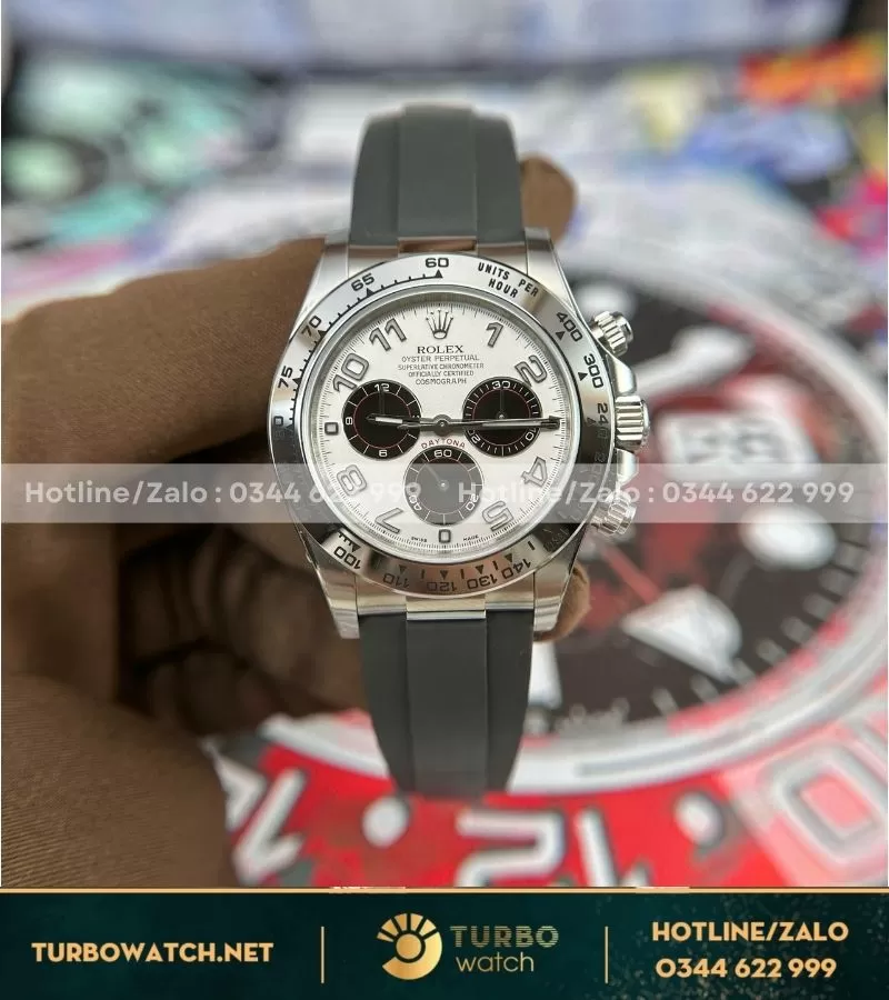 Rolex Cosmograph Daytona white gold oysterflex clean factory