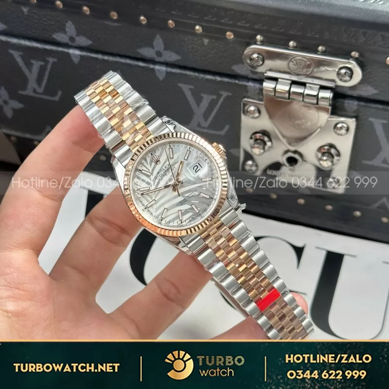 Đồng hồ Rolex Datejust 126331 dial lá cọ• size 36mm• máy cal3235 dandong tích cót 70h• VS Factory