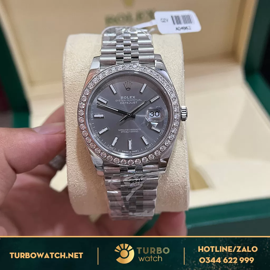 Rolex Datejust 126334 Replica Dark Rhodium Dial AR Factory Replica 