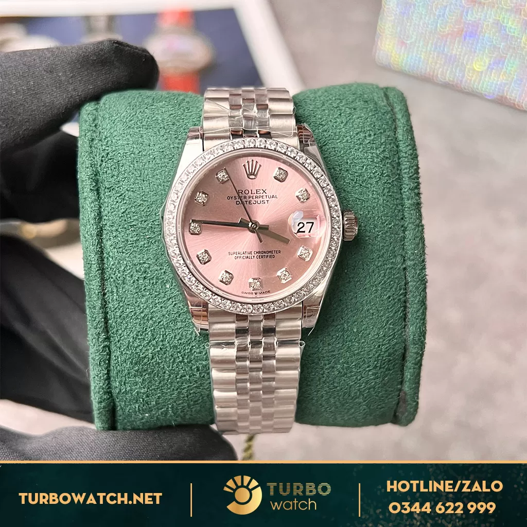 Rolex Datejust 278274 Mặt Số Hồng đính đá CZ 