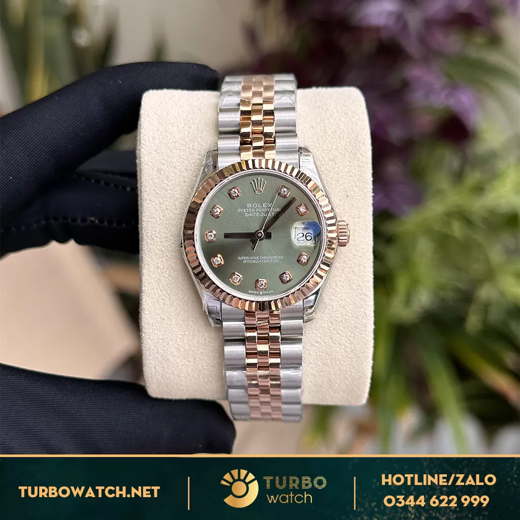 Rolex Datejust 31 278273 Mặt Số Xanh Oliu nỮ LIKE Auth 