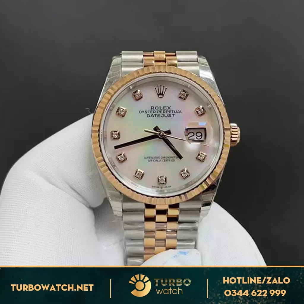 Rolex datejust 31mm lady demi MOP dial