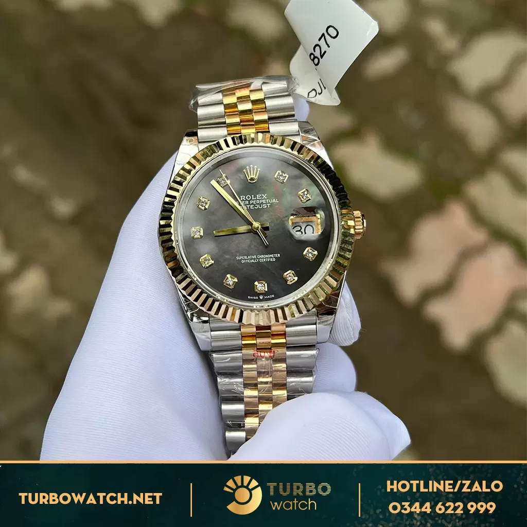 Rolex Datejust 36 116231 Mặt Số Xà Cừ Tím Bọc vàng vàng 18k 
