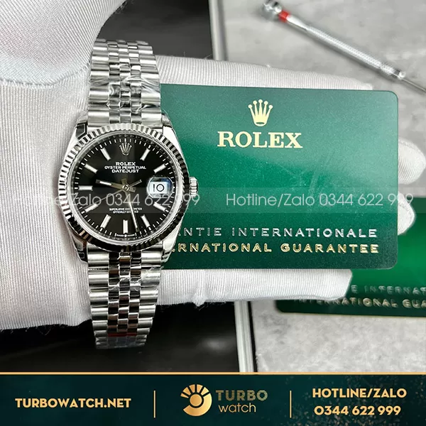 Rolex datejust 36mm black dial 904l vs factory