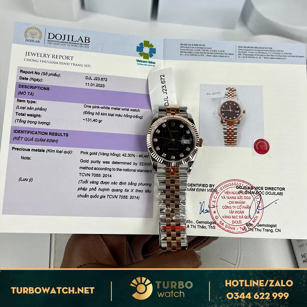 Rolex datejust 36mm bọc vàng mặt vi tính