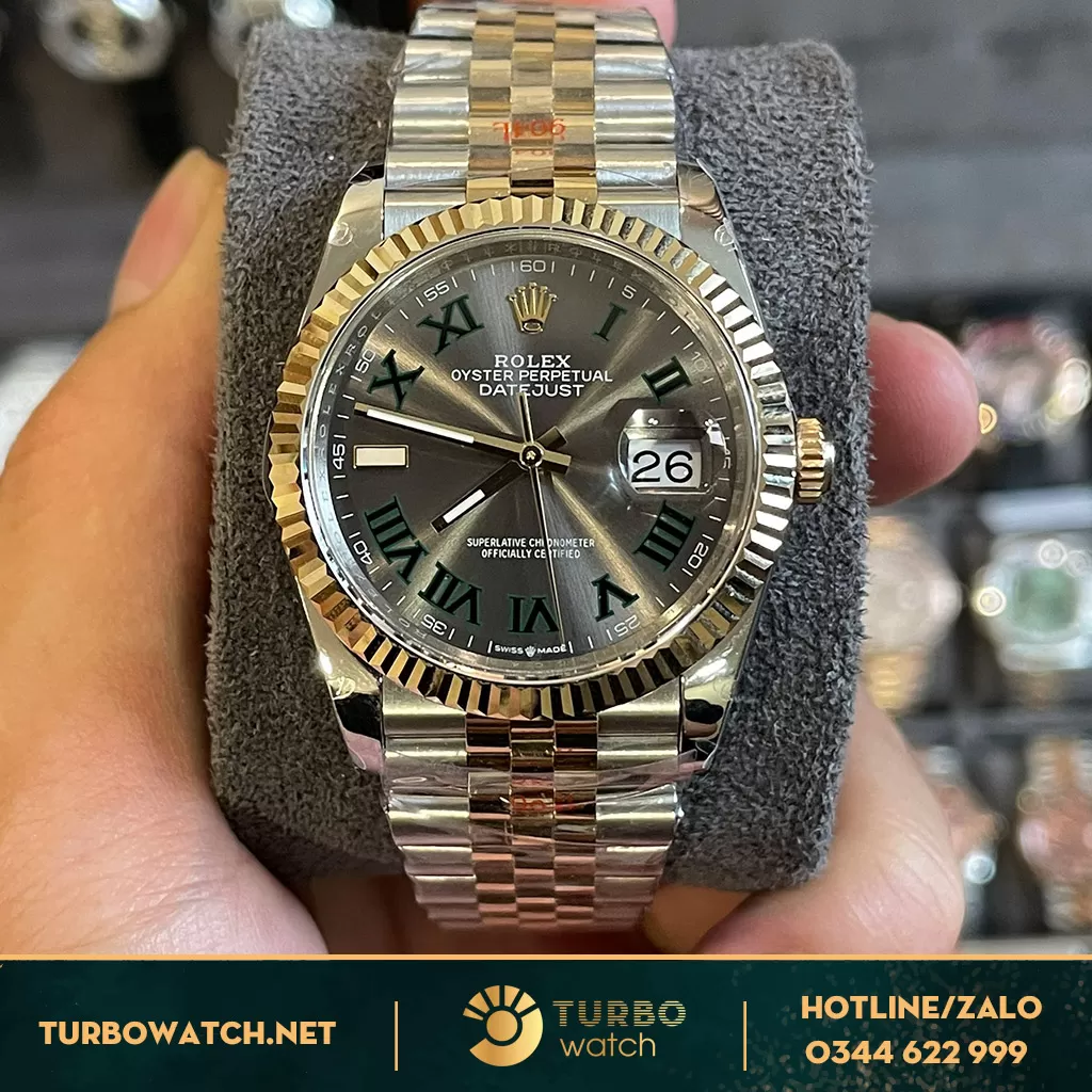 Rolex Datejust 41 126331 Mặt Số Wimbledon Bọc vàng 
