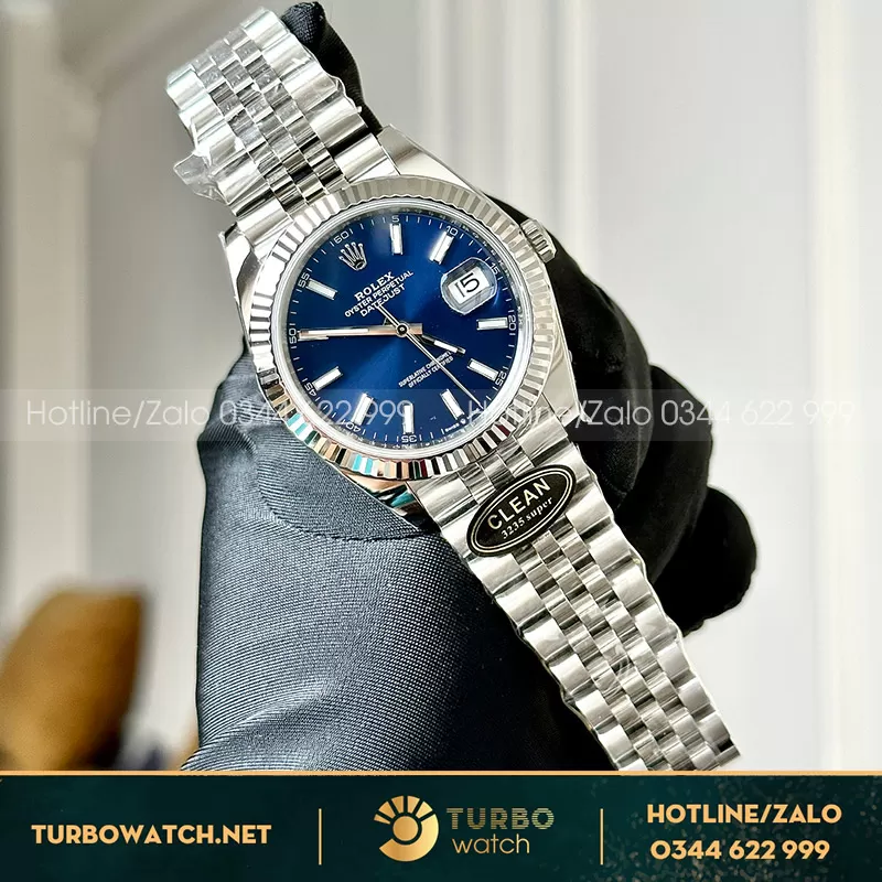 Rolex datejust 41mm clean factory best quality blu dial