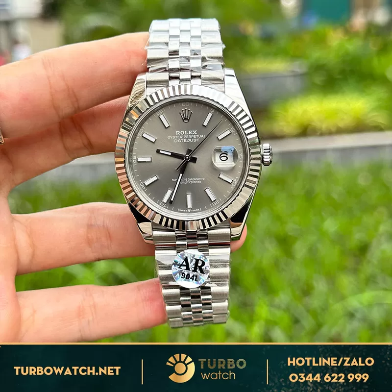 Rolex datejust 41mm mặt gray AR factory