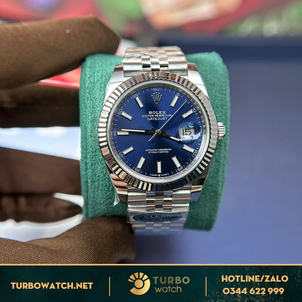 Rolex datejust 41mm mặt gray cọc số dạng quang fake