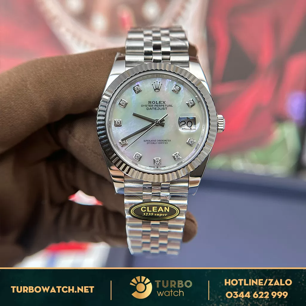 Rolex datejust 41mm mặt vân mây