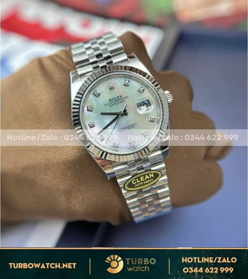 Rolex datejust 41mm mặt vân mây clean factory