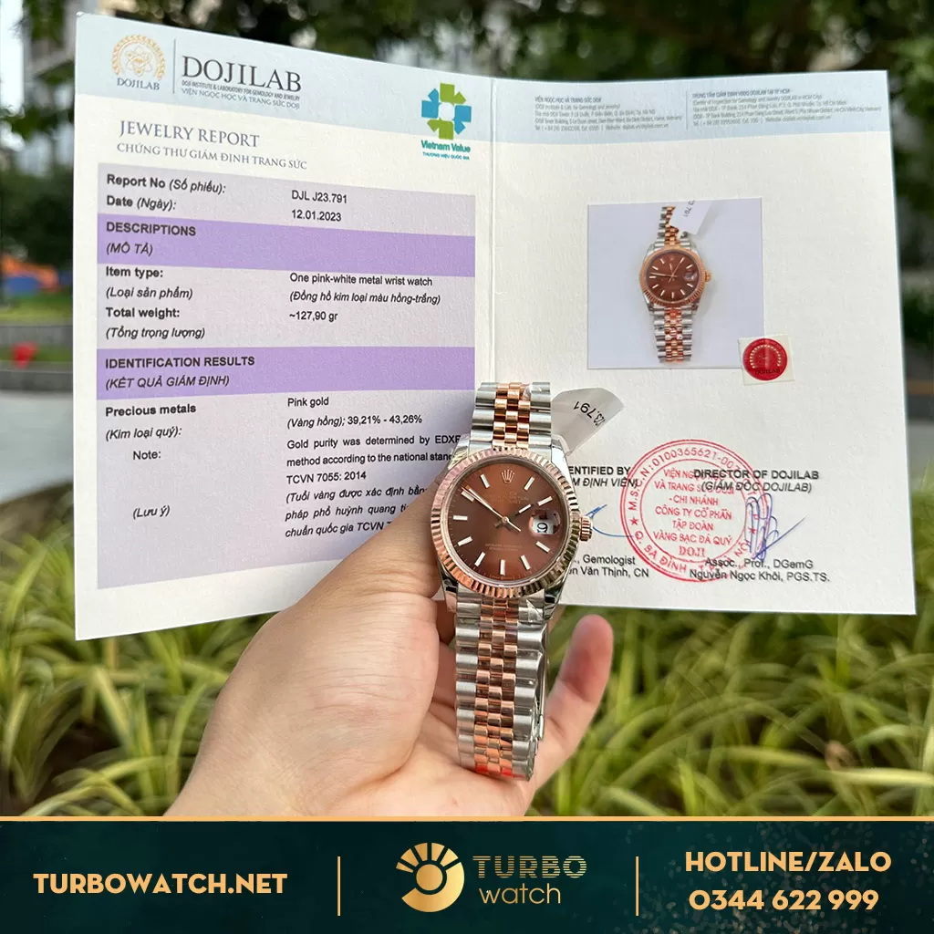 Rolex datejust bọc vàng 36mm