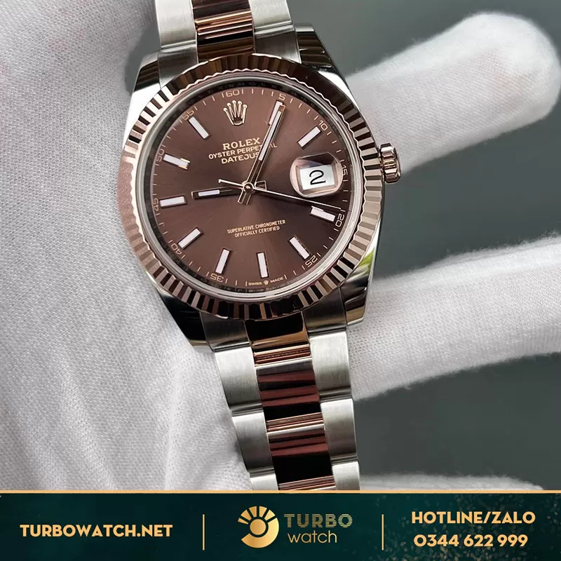 Rolex datejust bọc vàng 41mm