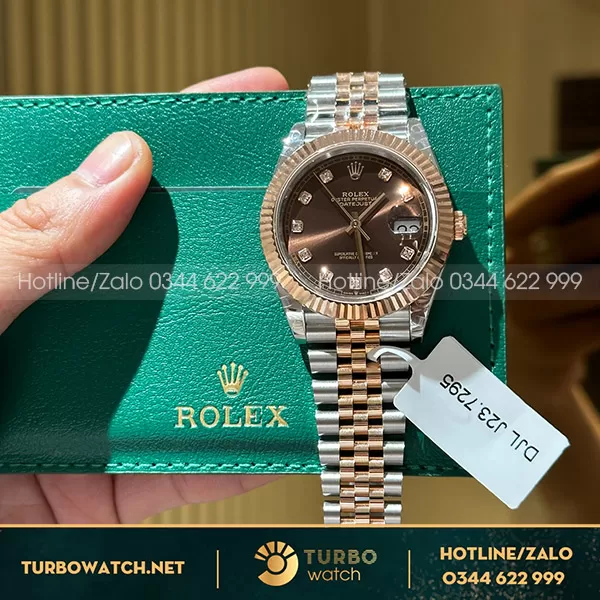 Rolex datejust bọc vàng máy 3235