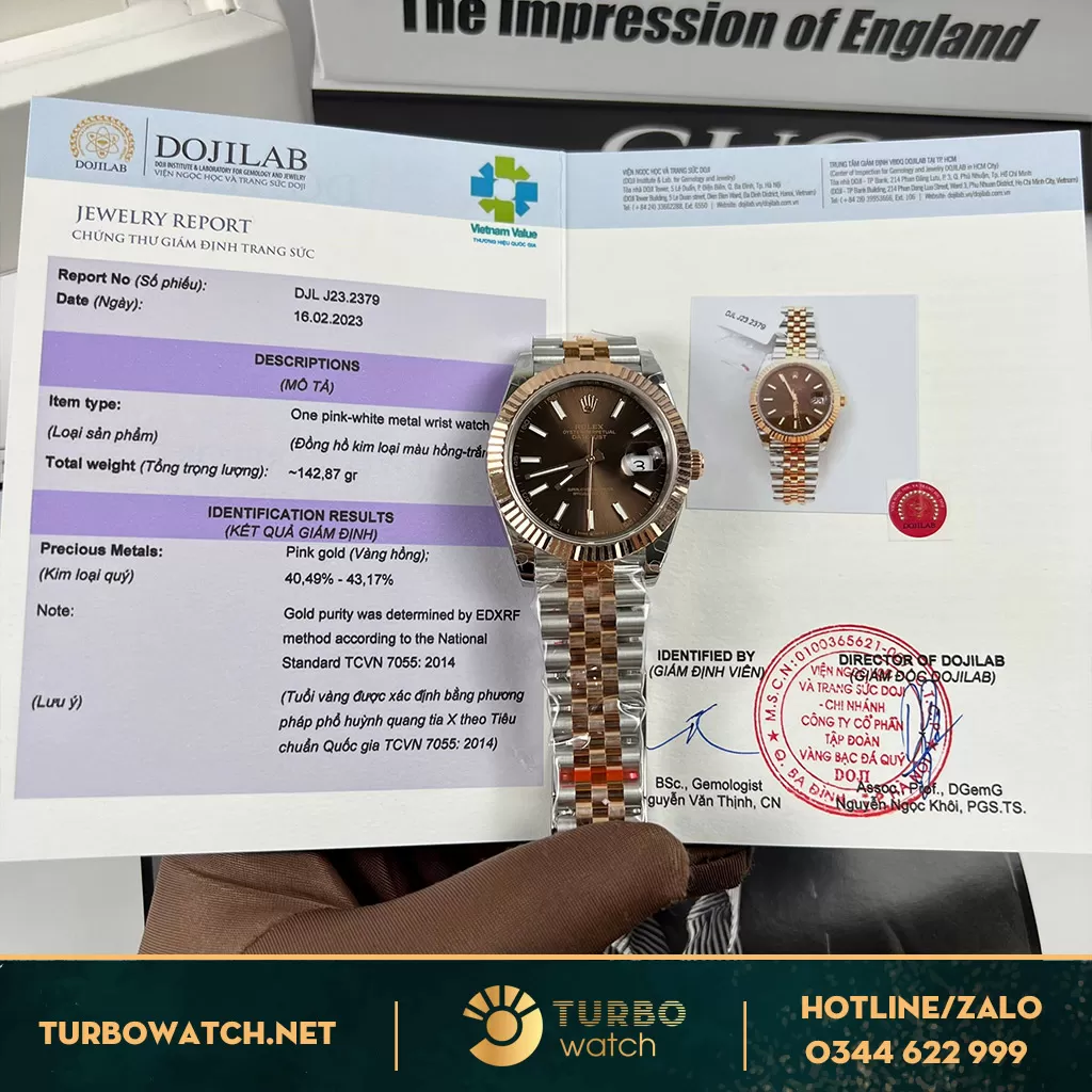 Rolex datejust bọc vàng size 36-41 full kiểm định