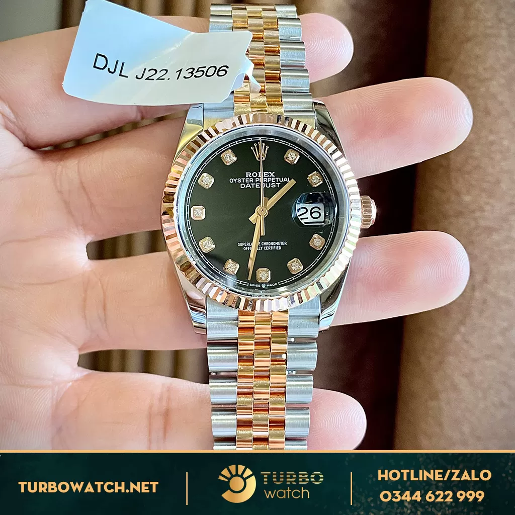 Rolex datejust demi bọc vàng rose gold 36mm và 41mmm