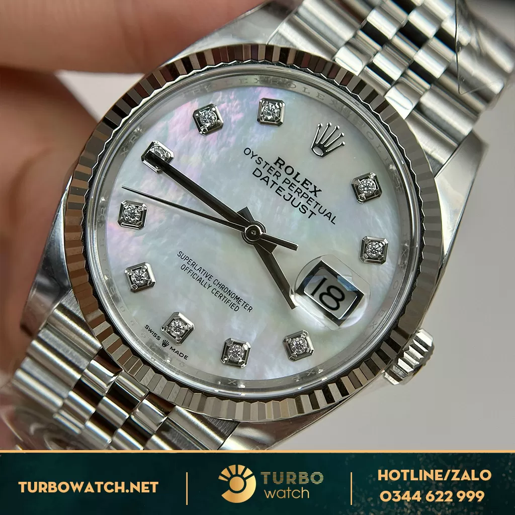 Rolex Datejust MOP dial 36mm máy cal3235 CLEAN Factory