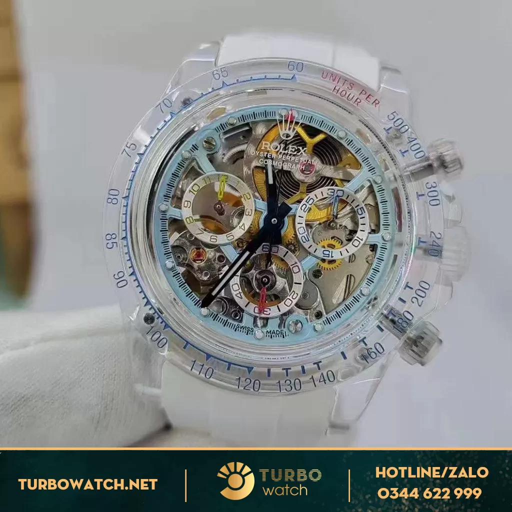 Rolex datona tinh chỉnh lộ cơ,vỏ saphire