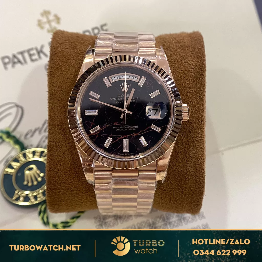 Rolex Day-Date 40 228235 Mặt Số Eisenkiesel Replica 