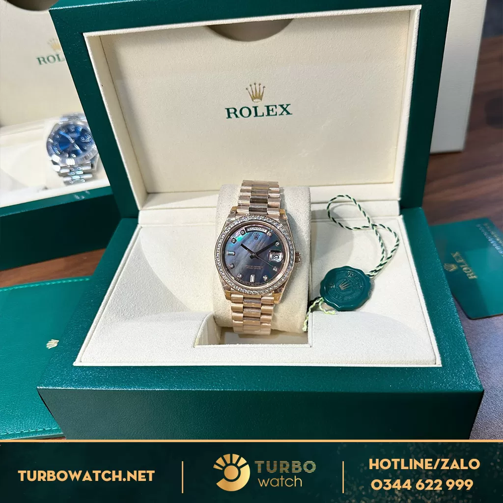 Rolex Day Date 40mm MOP Xà Cừ tím