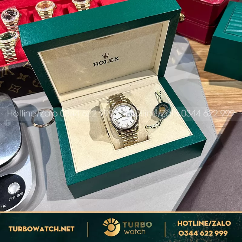 Rolex daydate fake 40mm tinh chỉnh 166g siêu nặng