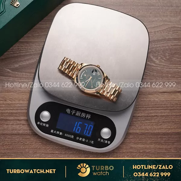 Rolex daydate tinh chỉnh nặng 166g độ hoàn thiên siêu sắc nét