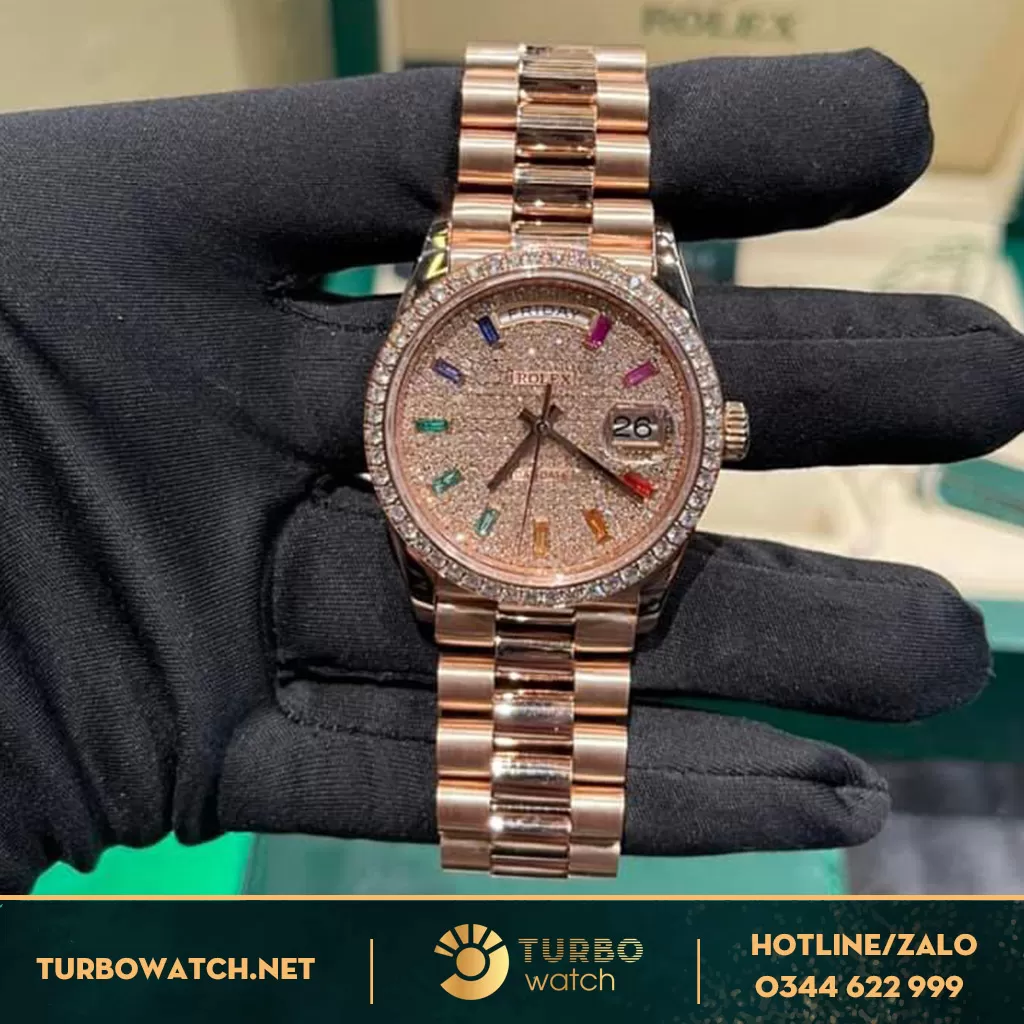 Rolex daydate vàng khối 36mm