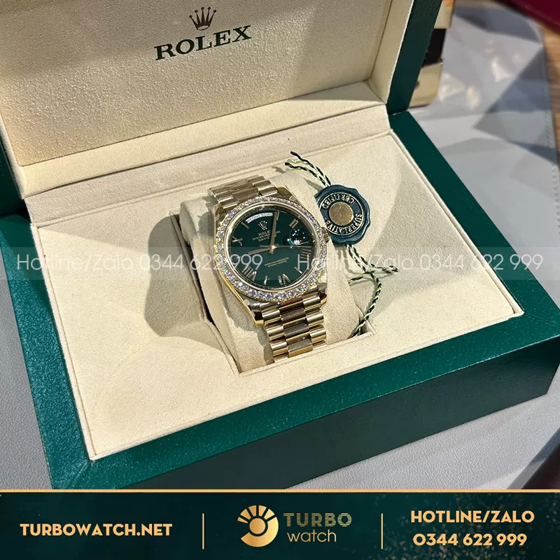 Rolex daydate vip version 166g độ kim cương moissanite 